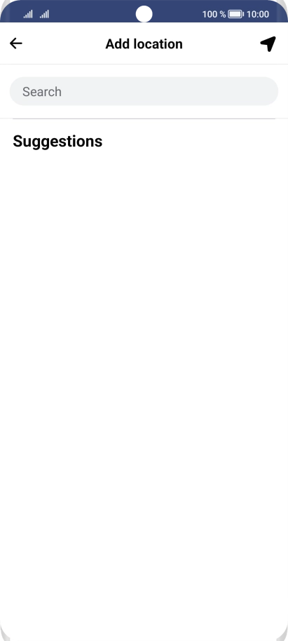 Press the search field and key in the required search word.