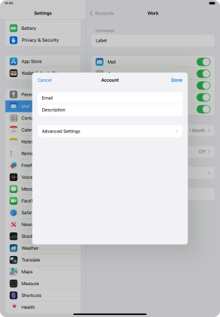 Press Advanced Settings.
