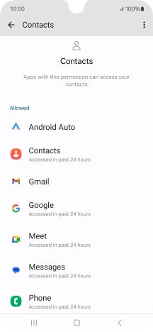 Press the required app. Press the required app.