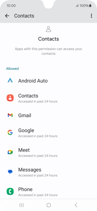 Press the required app. Press the required app.