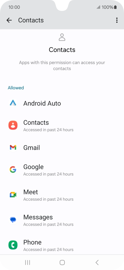 Press the required app. Press the required app.