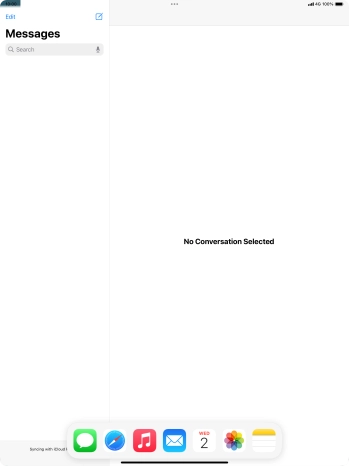 Slide your finger downwards on Dock to minimise it.