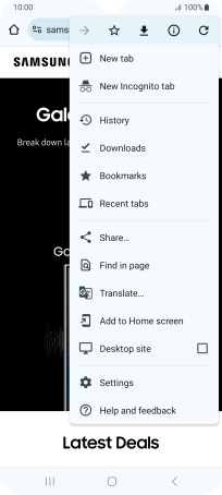 Press Settings. Press Settings.