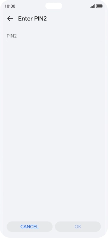 Press PIN2 and key in your PIN2. The default PIN2 is 1111.