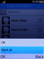 Select Mark all.