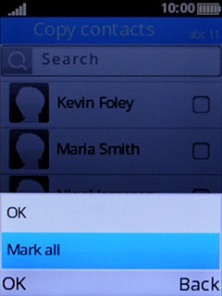 Select Mark all.