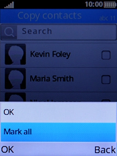 Select Mark all.