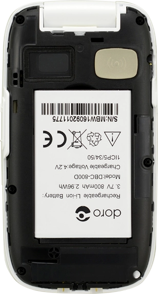 Place the battery in your phone (bottom first), matching the battery contacts with the phone contacts, and press the battery into place.