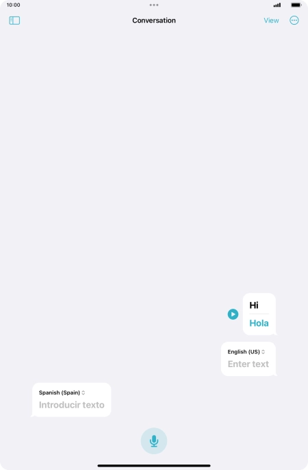 Press the menu icon.