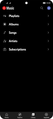 Press the required category and go to the required audio file.