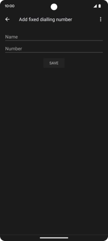 Press Name and key in the required name.