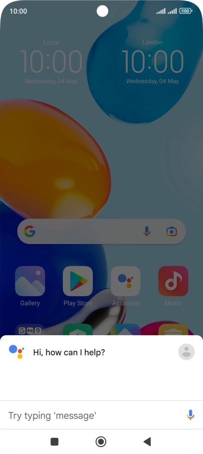 Press the profile icon.