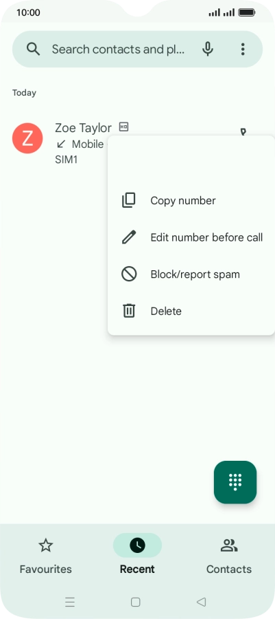 Press Block/report spam.