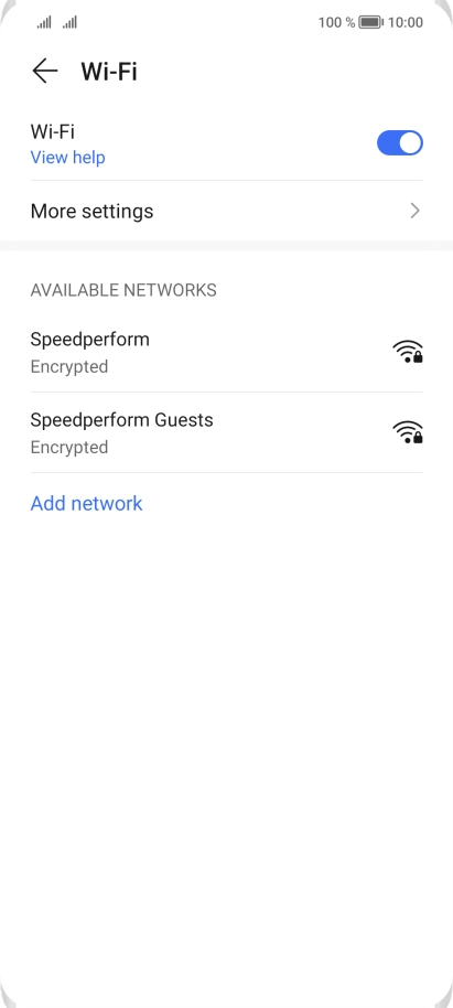 Press More settings.