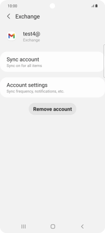 Press Remove account.