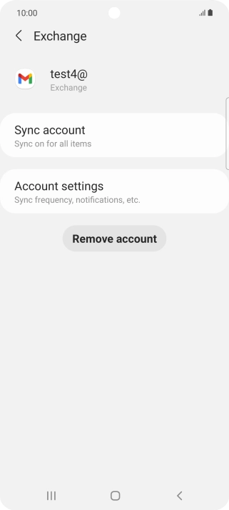 Press Remove account.