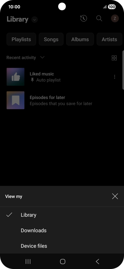 Press the required category and go to the required audio file. Press the required category and go to the required audio file.