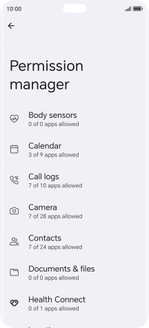 Press the required phone function.