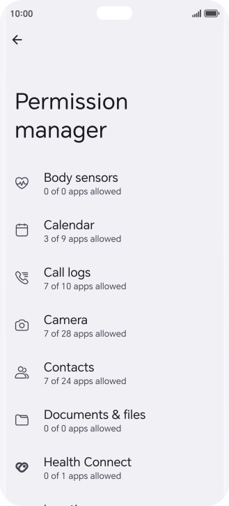 Press the required phone function.