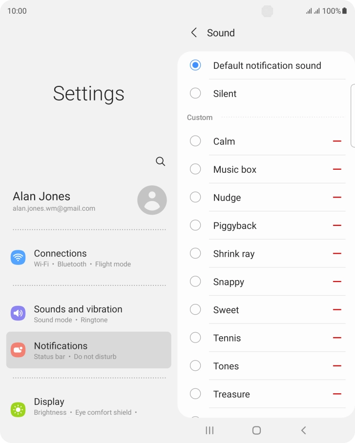 Press the required message tones to hear them.