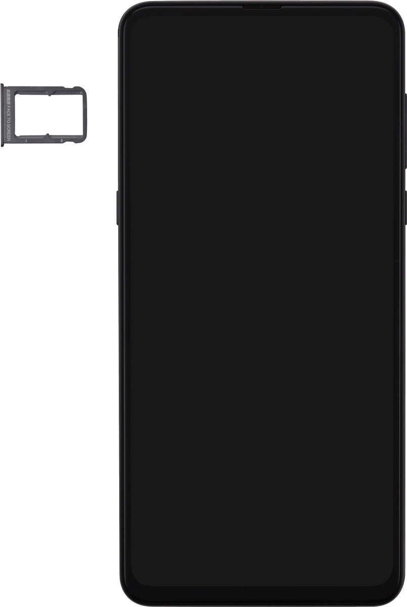 Turn your SIM so the angled corner of the SIM matches the angled corner of the first SIM holder and place your SIM in the SIM holder.