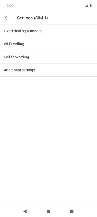 Press Fixed dialling numbers. Press Fixed dialling numbers.