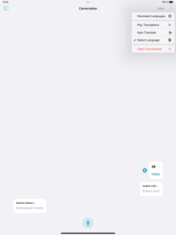 Press Clear Conversation.