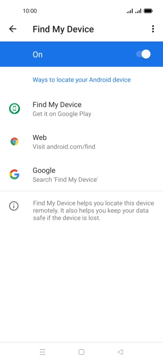 Press the Home key to return to the home screen.
