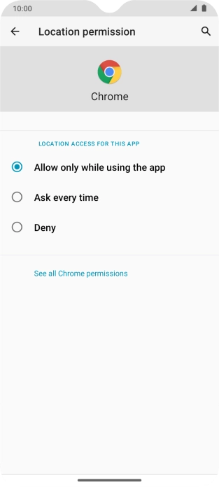 Press the required setting to turn the function on or off.
