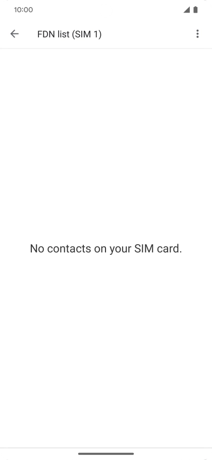 Press the menu icon.