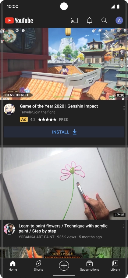 Press the upload icon.