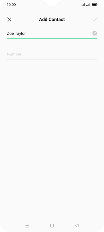 Press Number and key in the required phone number.