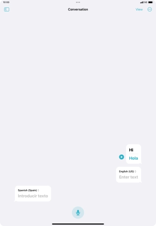 Press the menu icon.