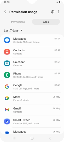 Press the drop down list.