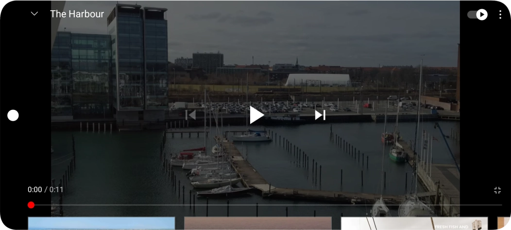 Slide your finger upwards on the screen.