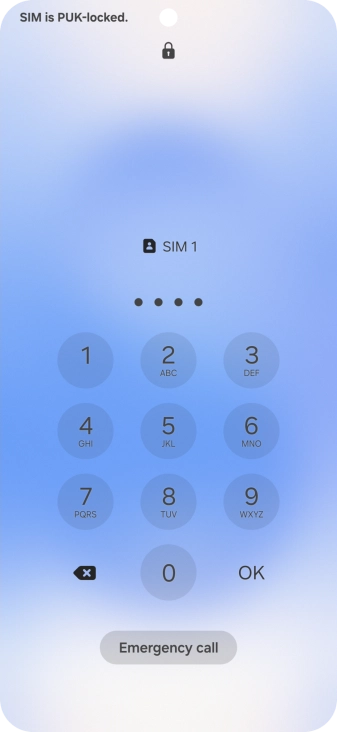 Key in the new PIN again and press OK.