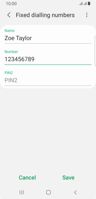 Press PIN2 and key in your PIN2. The default PIN2 is 1111.