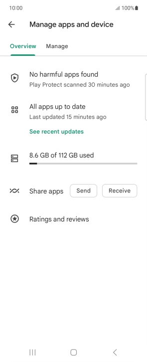 Press Manage. Press Manage.