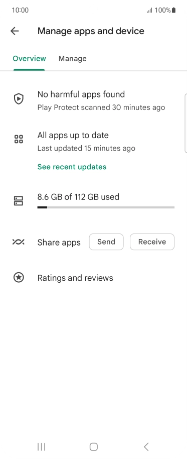 Press Manage. Press Manage.