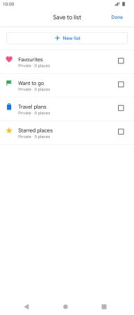 Press the required setting.
