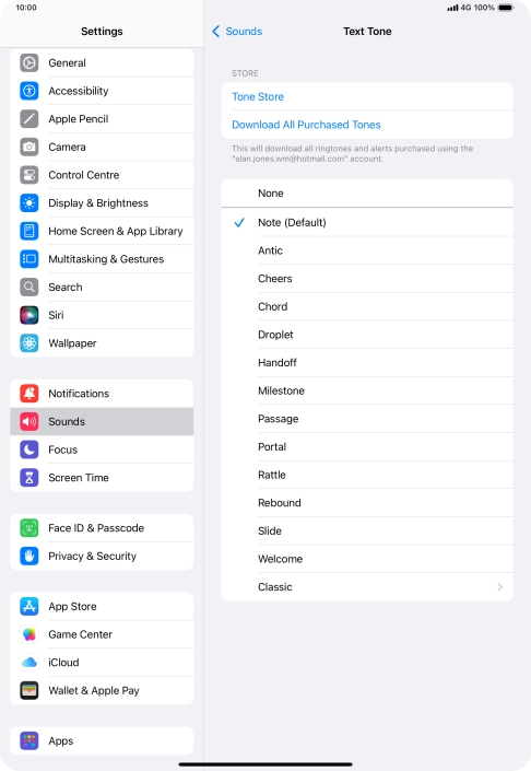 Press the required message tones to hear them.