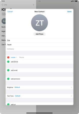Press Phone and key in the required phone number.