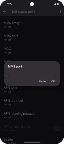 Key in 8799 and press OK.