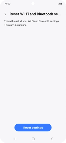 Press Reset settings.