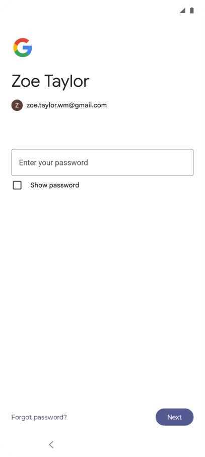 Press the field below 