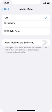 Press the required price plan.