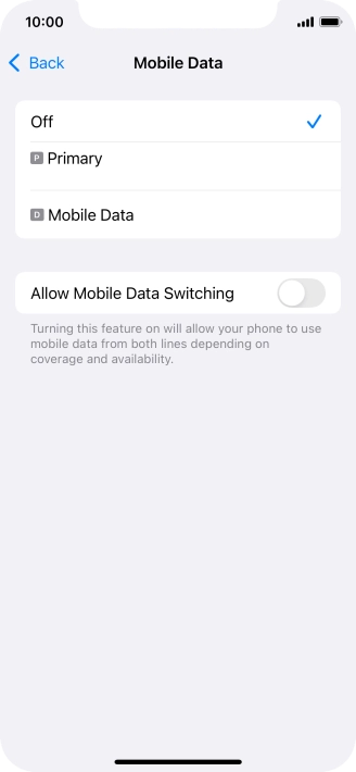 Press the required price plan.