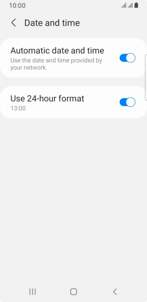 Press the Home key to return to the home screen.