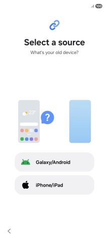Press the required setting and follow the instructions on the screen to transfer the content from another phone. Press the required setting and follow the instructions on the screen to transfer the content from another phone.
