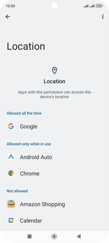Press the required app.